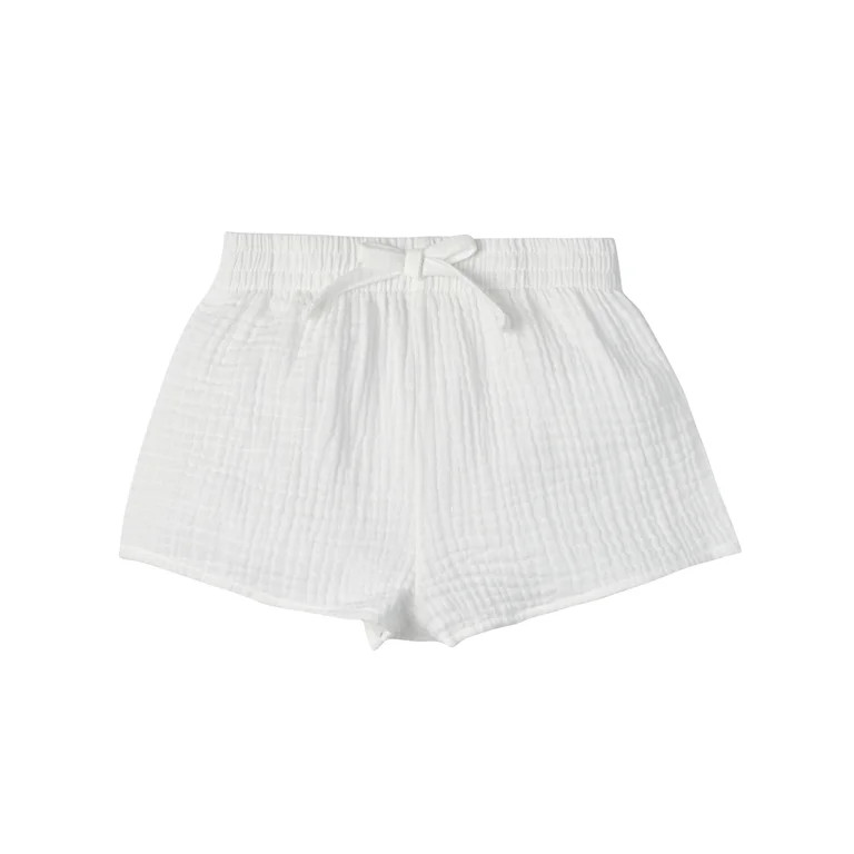 Modern Moments by Gerber Toddler Girl Eyelet Trim Gauze Top and Shorts Set, 2-Piece, Sizes 12M-5T... | Walmart (US)