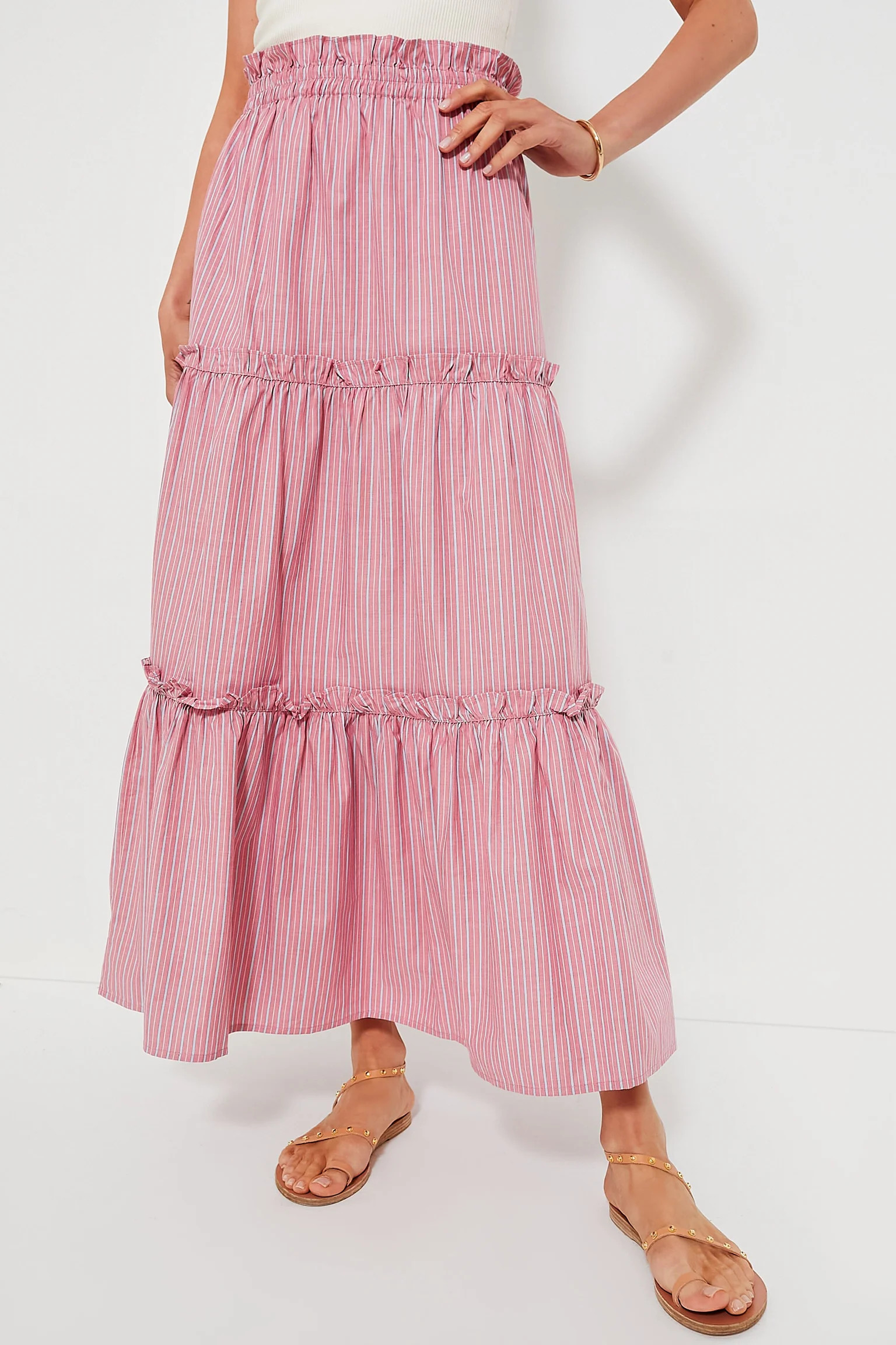 Red Stripe Prado Skirt | Tuckernuck (US)