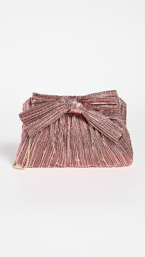 Rayne Pleated Frame Clutch with Bow | Shopbop