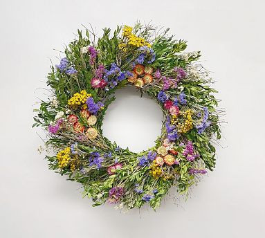 Dried With A Flourish Wreaths | Pottery Barn (US)