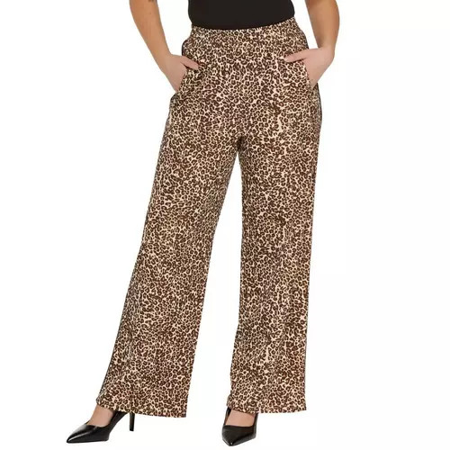 Women's Le Lis Animal Print Wide Leg Pants | Scheels Sports
