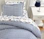 Check Organic Cotton Duvet Cover & Shams | Pottery Barn Kids