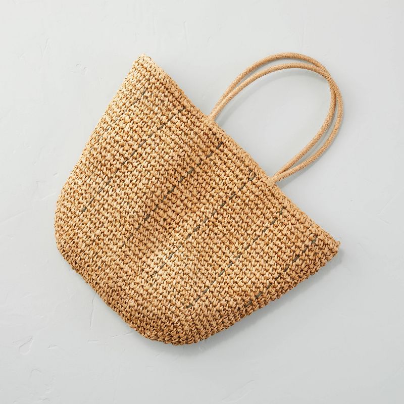 Natural Woven Market Bag - Hearth &#38; Hand&#8482; with Magnolia | Target