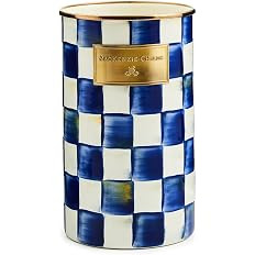 MACKENZIE-CHILDS Enamel Utensil Holder, Kitchen Utensil Holder for Countertop, Storage Caddy, Blu... | Amazon (US)