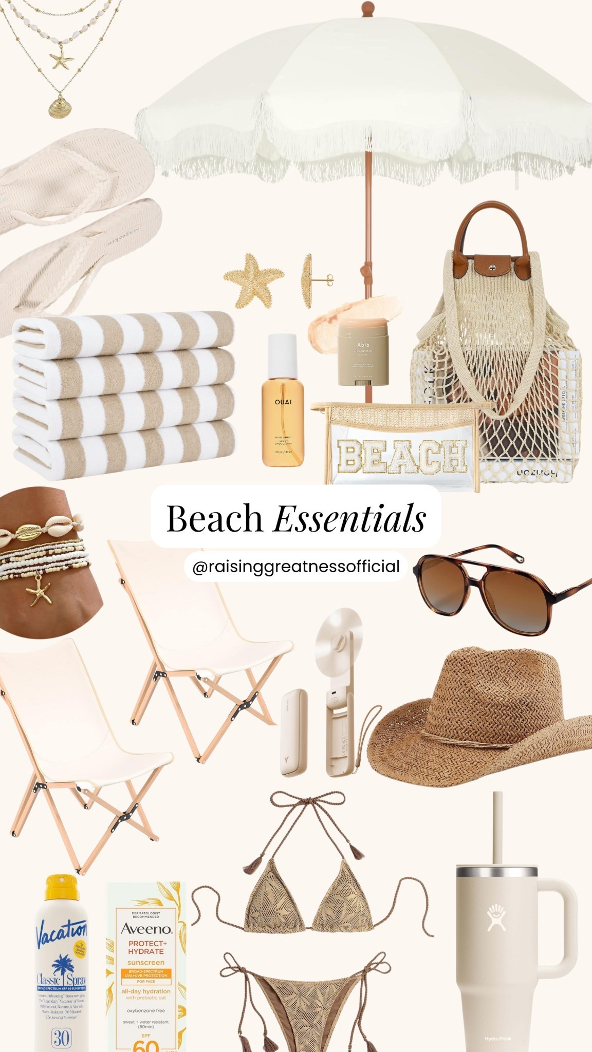 Create the perfect beachside moment with aesthetic essentials that bring beauty and ease to your sunny days. From cozy towels and chic totes to must-have accessories, these beach picks are perfect for relaxing, glowing, and enjoying every summer vibe in style.

#BeachEssentials #BeachAesthetic #SummerVibes #BeachLife #VacationStyle #CoastalLiving #BeachDay #AestheticLifestyle #SummerInspo #TravelEssentials

#LTKSeasonal #LTKTravel #LTKBeauty
