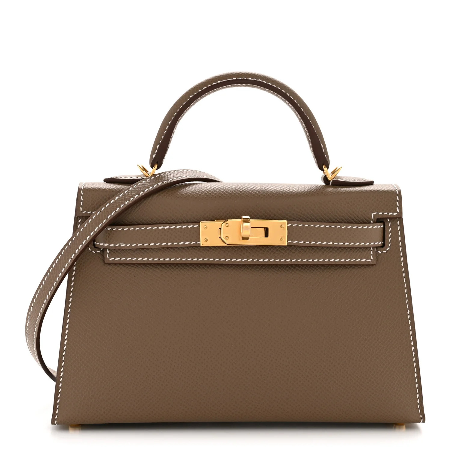Epsom Mini Kelly Sellier 20 Etoupe | FASHIONPHILE (US)