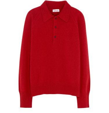 Recycled cashmere polo sweater - TRICOT | 24S US