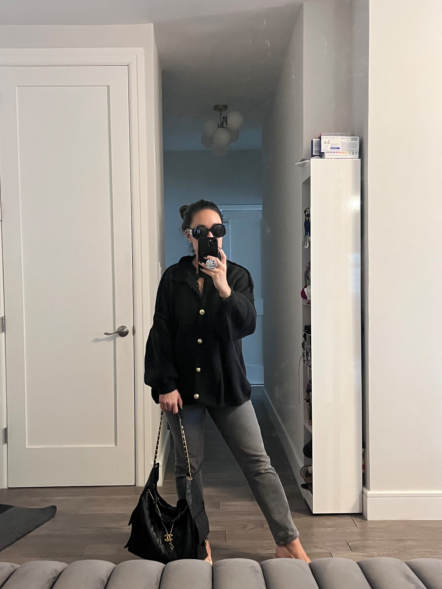 Slouchy sweater. Easy outfit. Oversized. Lots of sleeve. I’m wearing a small. Feels like it might pill. But if you own a sweater shaver, this is not a problem.

#LTKSaleAlert #LTKdayinmylife #LTKFindsUnder50