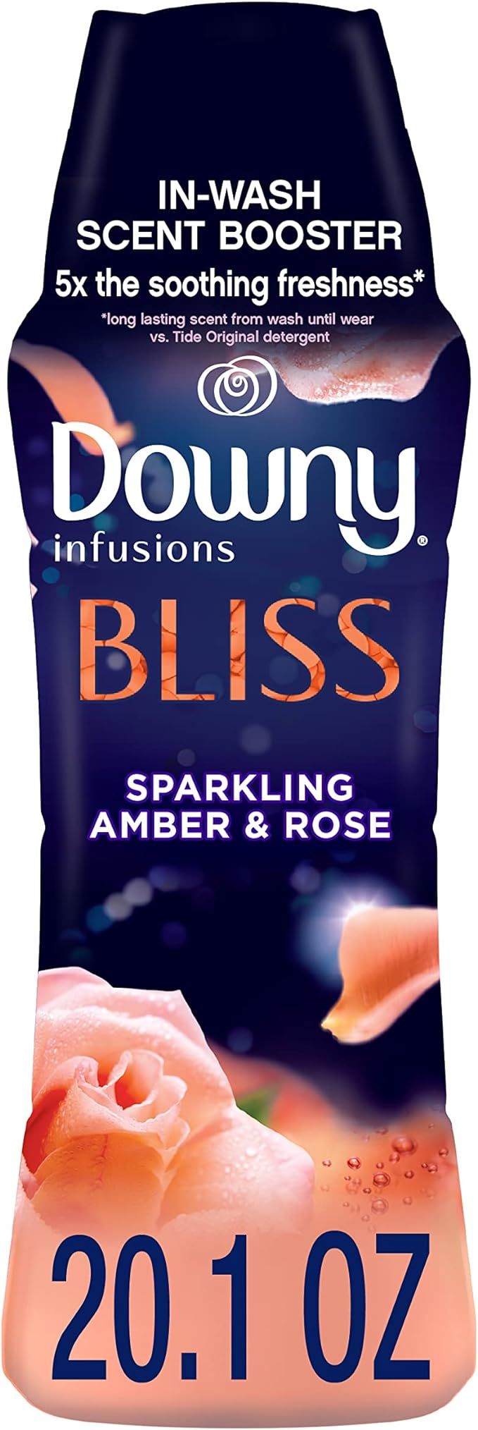 Downy Infusions Laundry Scent Booster Beads for Washer, Bliss, Sparkling Amber & Rose, 20.1 Oz | Amazon (US)
