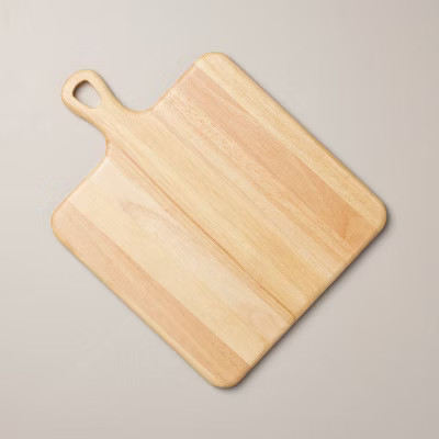 11"x16" Wooden Paddle Serving Board with Handle Natural - Hearth & Hand™ with Magnolia | Target
