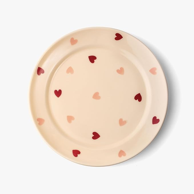 Love Ties Gifts Love’s Embrace Heart Plates – 2-Pcs Set Ivory Ceramic Plates – Microwave an... | Amazon (US)