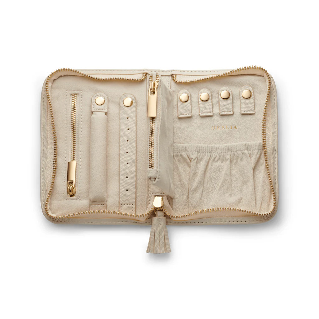 Cream Jewellery Travel Wallet | Orelia