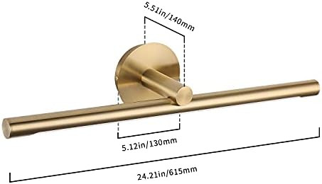 Modern Gold Bathroom Vanity Light LED 24.21" Inch, Jusheng Metal Artwork Sconces Lamps 14W (70W E... | Amazon (US)