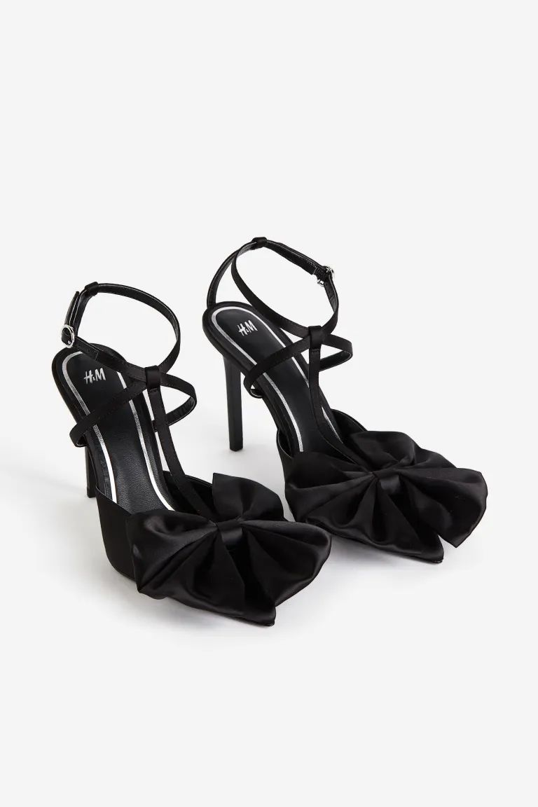 Bow-detail Heels - Black - Ladies | H&M US | H&M (US + CA)