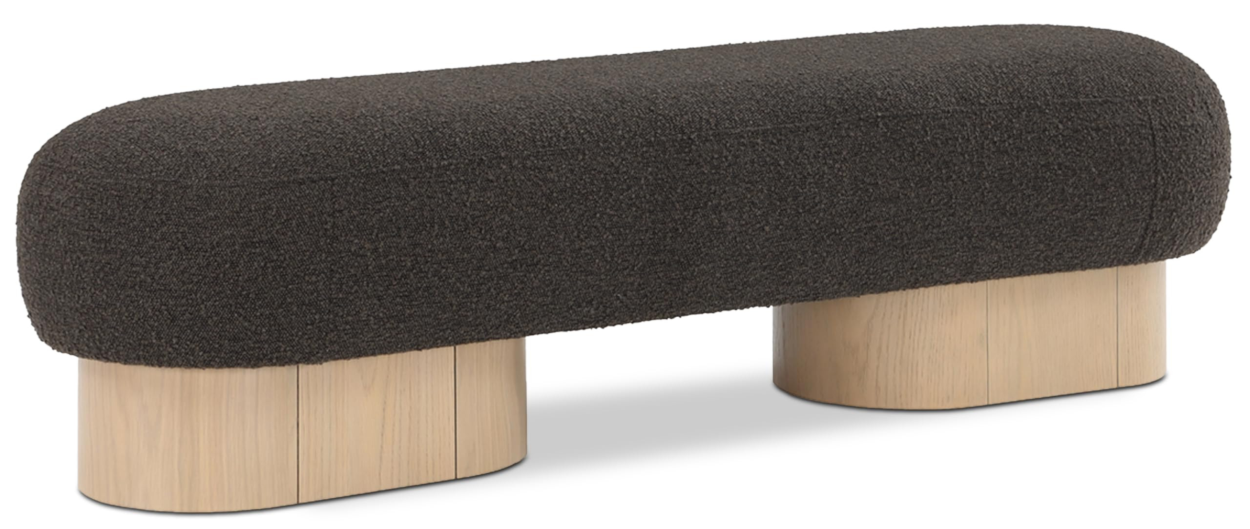 Meridian Furniture 22001Brown Robertson Collection Art Deco Bench with Luxurious Brown Boucle Fab... | Amazon (US)