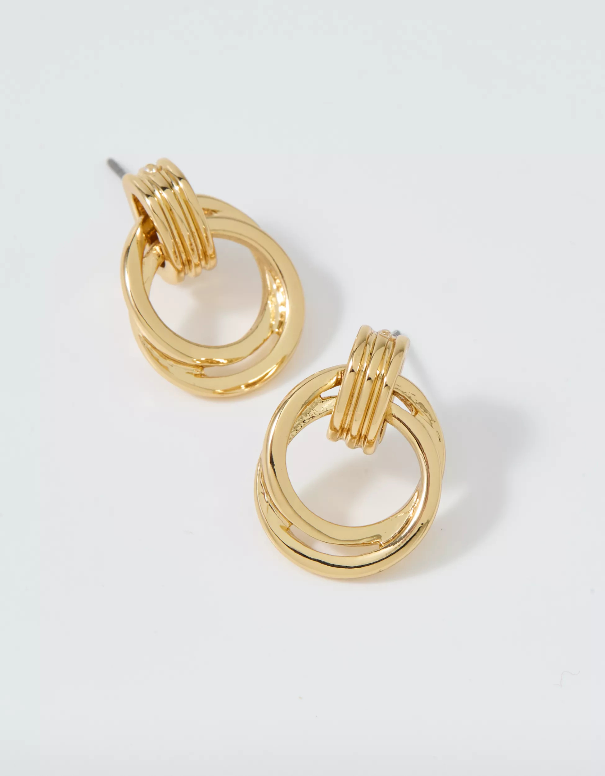 Aerie Mini Double Circle Hoop Earrings | Aerie
