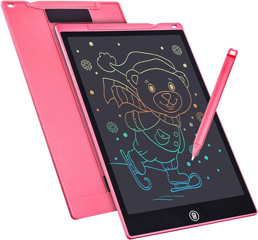 LCD Writing Tablet Drawing Board 12 Inch Colorful Girls Toys Christmas Birthday Gift for 3 4 5 6 ... | Amazon (US)