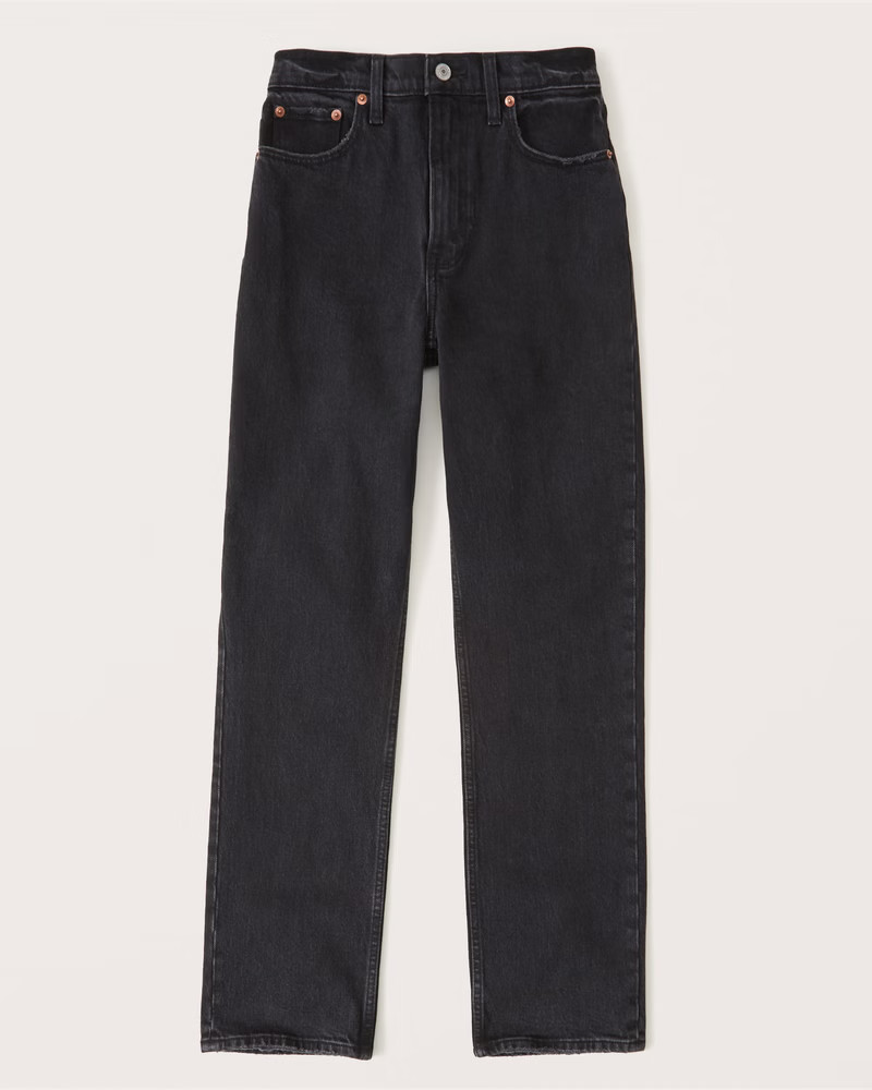 90s Ultra High Rise Straight Jeans | Abercrombie & Fitch (US)