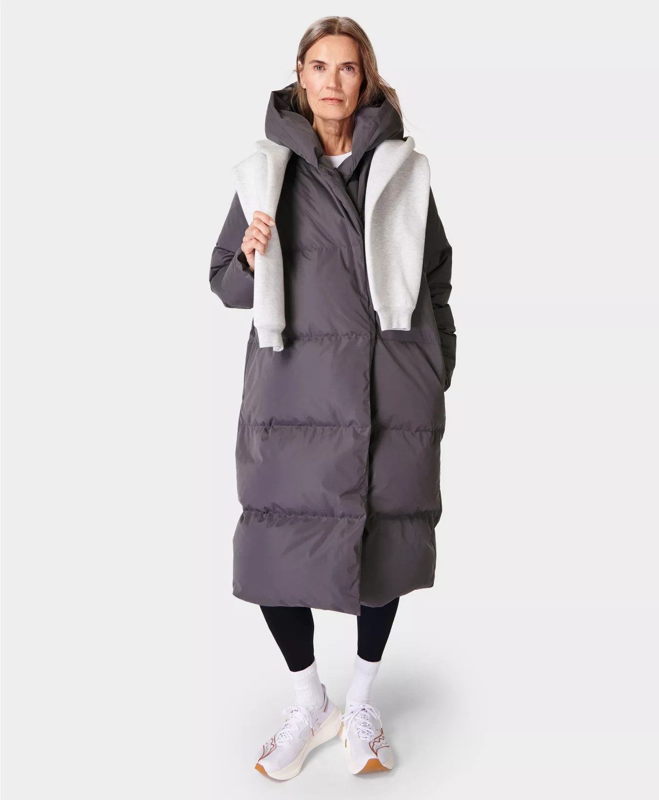Cocoon Down Puffer Wrap Coat | Sweaty Betty UK