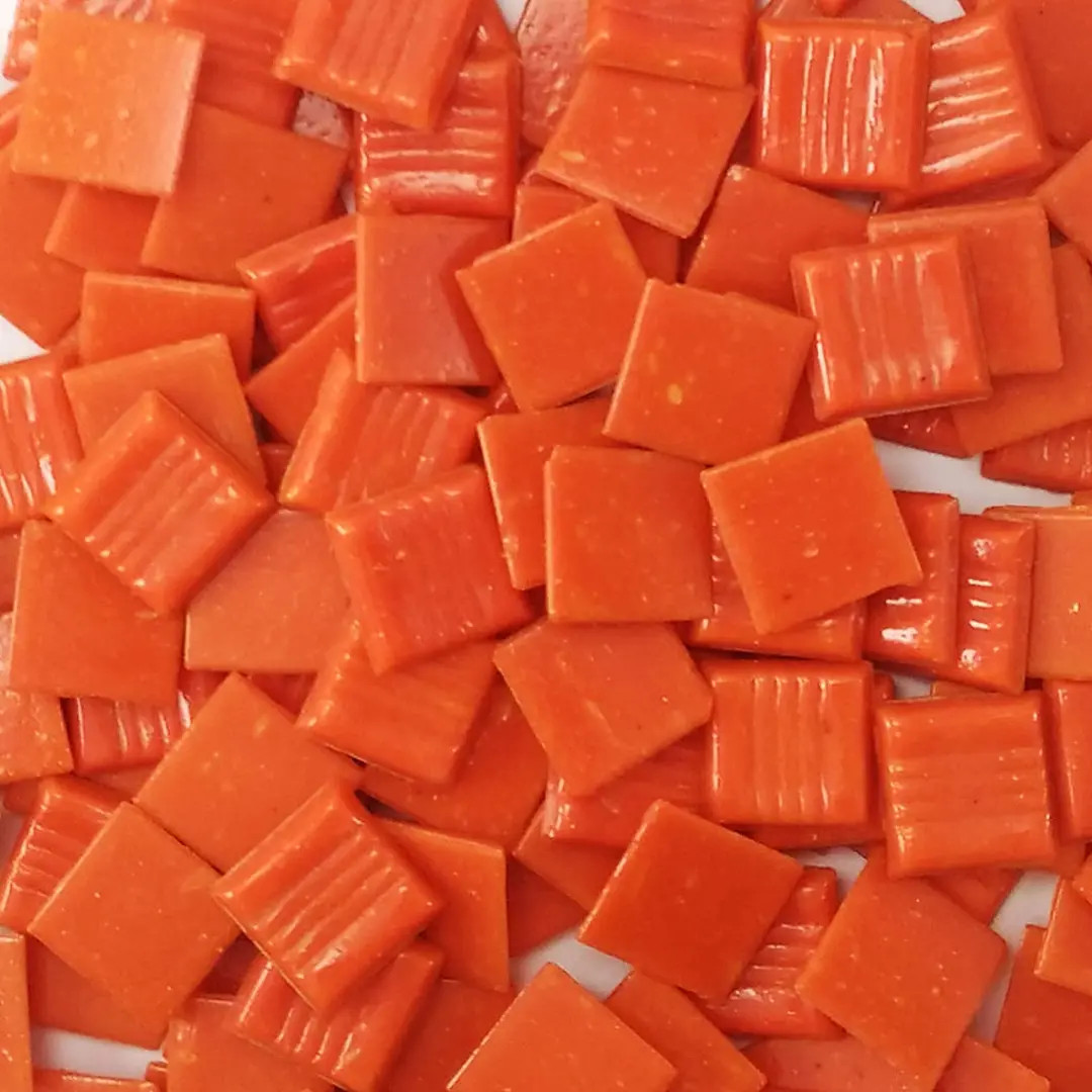 Vitreous glass mosaic tiles, 20x20 mm (3/4 inch), Orange | Etsy (US)