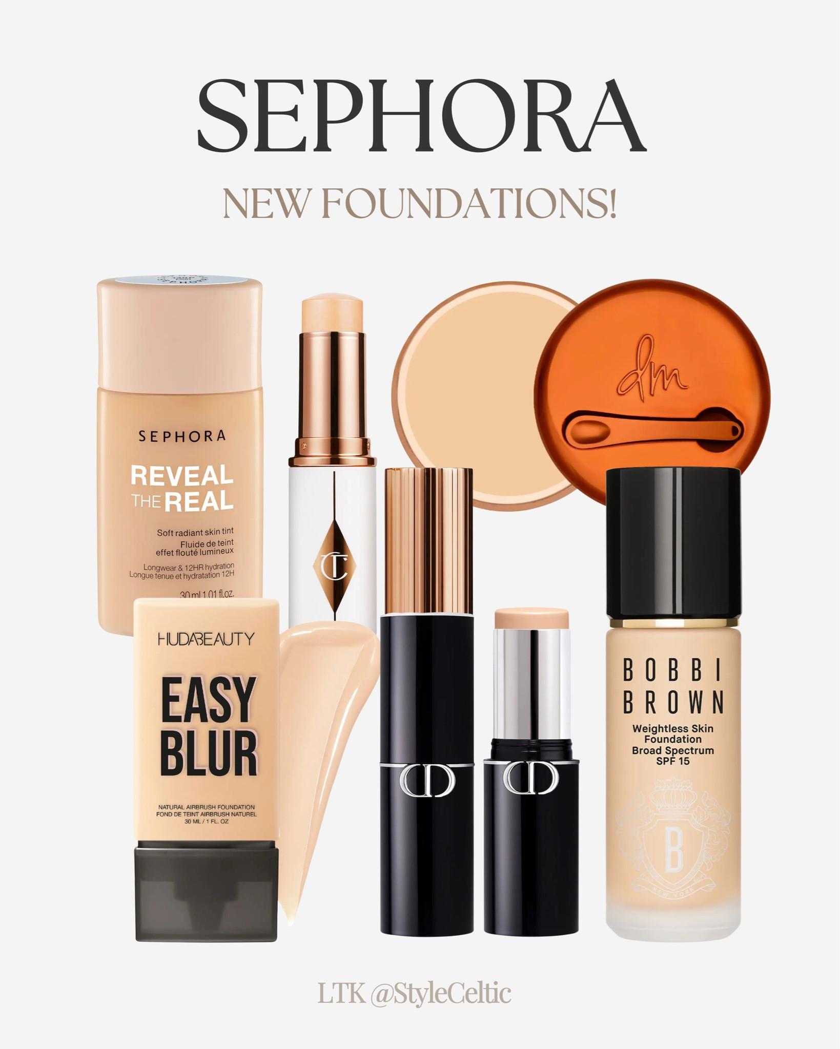 New Foundations at Sephora 🥵✨
.
.
Sephora beauty, Sephora makeup, new foundations, new makeup, Sephora foundation, Dior, Danessa Myricks beauty, huda beauty easy blur, foundation sticks, balm powder, charlotte tilbury foundation, Bobbi brown foundation, skincare, Ulta beauty, Ulta makeup, Nordstrom beauty, wedding makeup, bridal makeup, summer makeup, vacation makeup, travel makeup, makeup new arrivals

#LTKBeauty #LTKWedding #LTKFindsUnder50