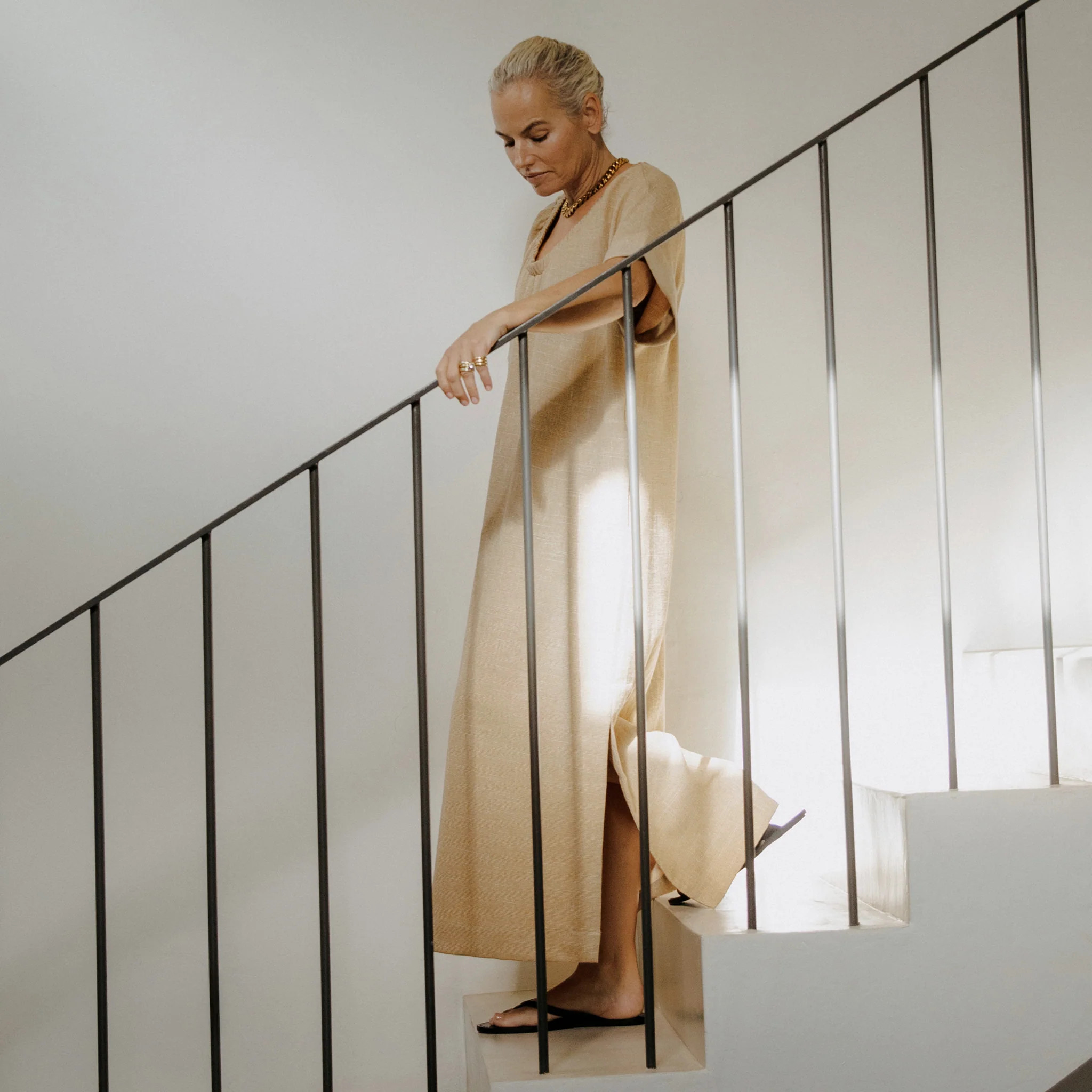 Textured Maxi Kaftan | Albaray