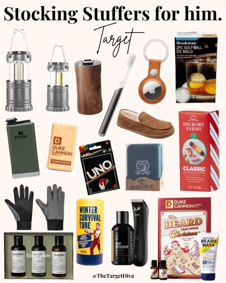 STOCKING STUFFERS FOR HIM: These are some of my favorite stocking stuffer ideas for brothers, sons, dads, fathers-in-law, grandpas, husbands and boyfriends! 🎁 AND, some of these items are on sale right now! 👏🏼

#stockingstuffers #stockingstuffersforhim #guystockingstuffers #giftidea #giftguide #giftsforhim #christmasgift #holidaygift #holidaygiftguide #christmas #holidays #giftsfordad #giftsforgrandpa #giftsforhusbands #giftsforboyfriends #boygifts #target #targetfinds #stanley #flask #cancooler #brumate #sausage #golfset #golfgift #toothbrush #electrictoothbrush #airtagholder #beardkit #dukecannon #manscaper #shavekit #gloves #uno #slippers #lantern #cologne #shampoo #giftsfortheoutdoorsman #outdoorgifts 



#LTKHoliday #LTKmens #LTKGiftGuide