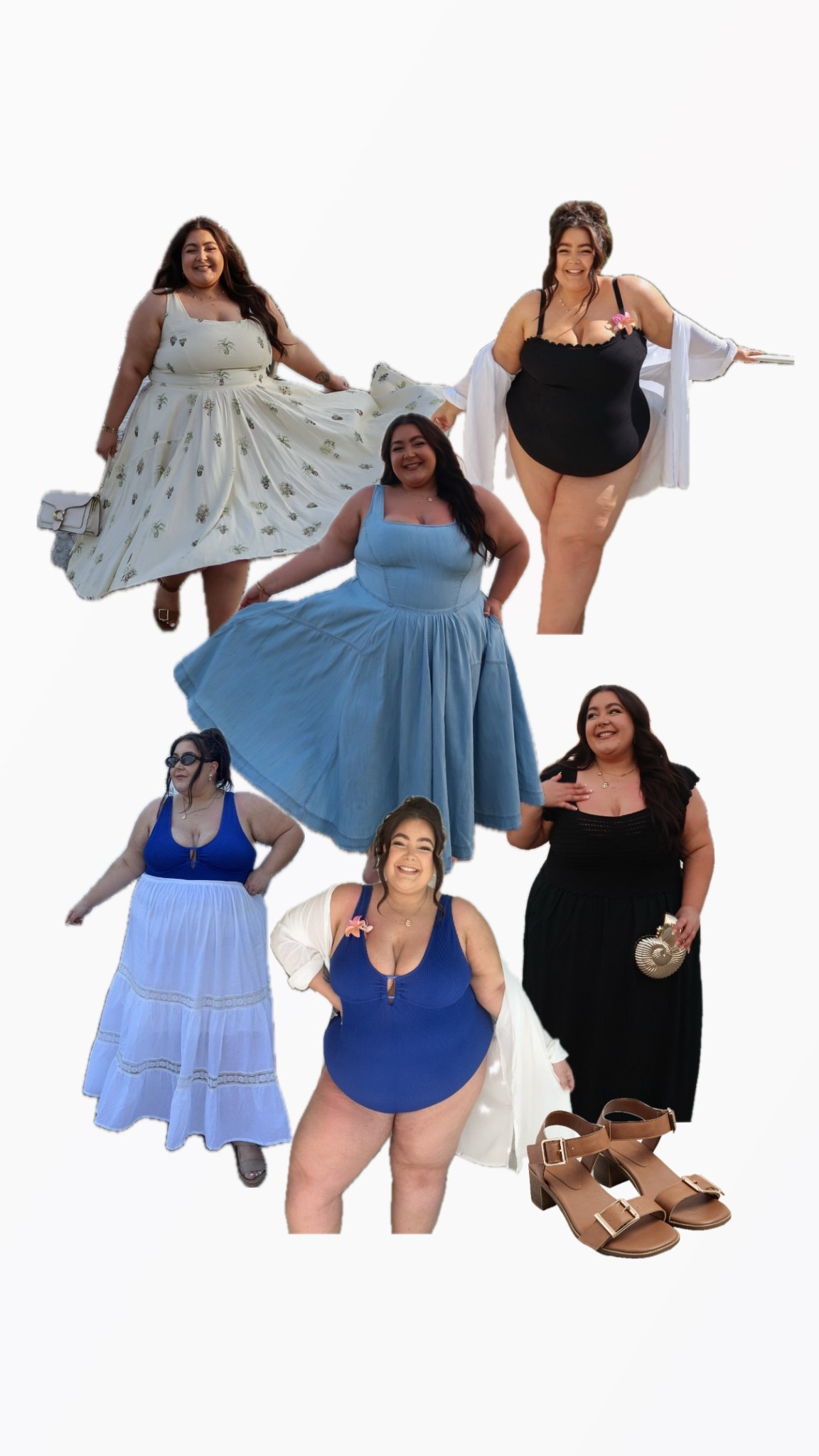 my plus size holiday wardrobe 🦋🐬