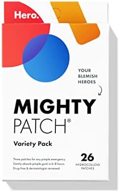 Mighty Patch™ Variety Pack from Hero Cosmetics - Hydrocolloid Acne Pimple Patches for Covering ... | Amazon (US)