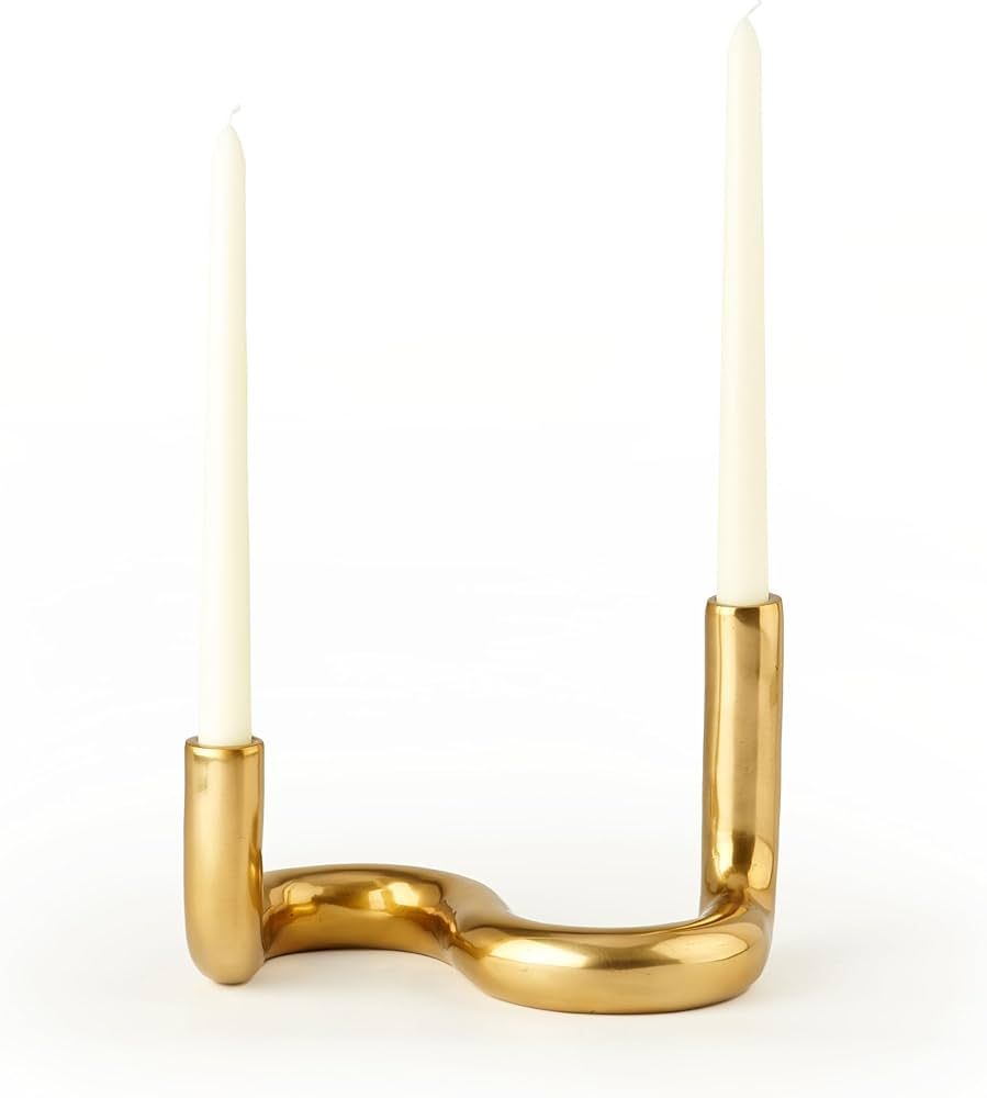 LB2 Gold Candle Holders for Modern Home Décor, Decorative Triple Candlestick Holders for Formal ... | Amazon (US)