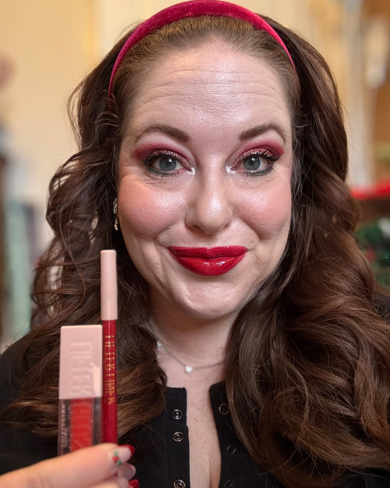 Lipmas day 12: Maybelline Lifter Liner - shade Main Character, Lifter Gloss - shade Sweetheart
#redlip #redlipstick #maybelline #redlips #redlipgloss #holidaylip #holidaylipstick #holidaymakeup

#LTKBeauty #LTKHoliday #LTKgrwm