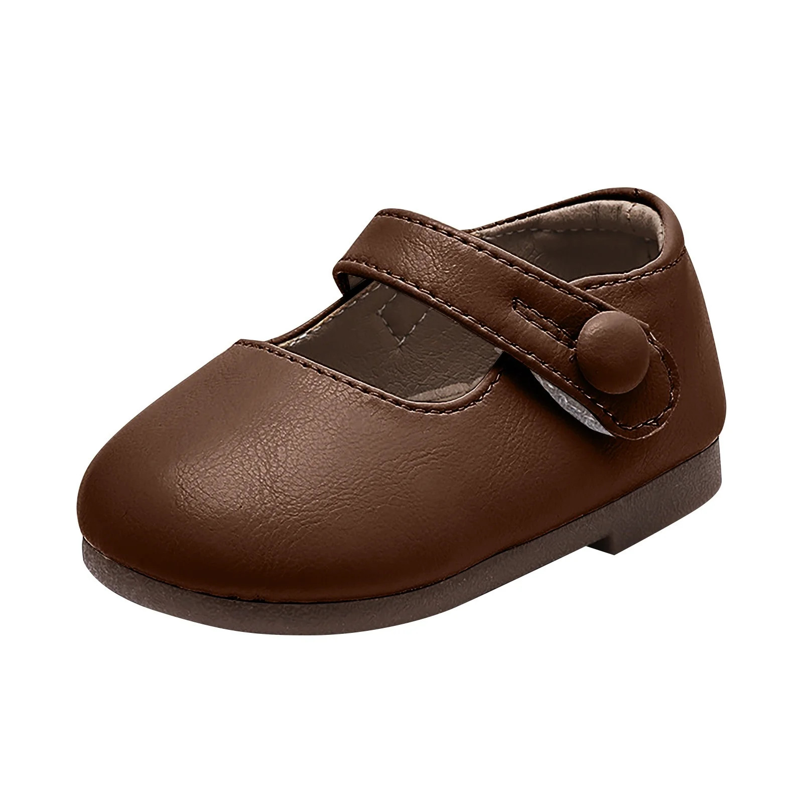 Akiihool Girls Ballet Flats Size Big Girls Dress Shoes Mary Jane Flats (Brown,4.5) | Walmart (US)
