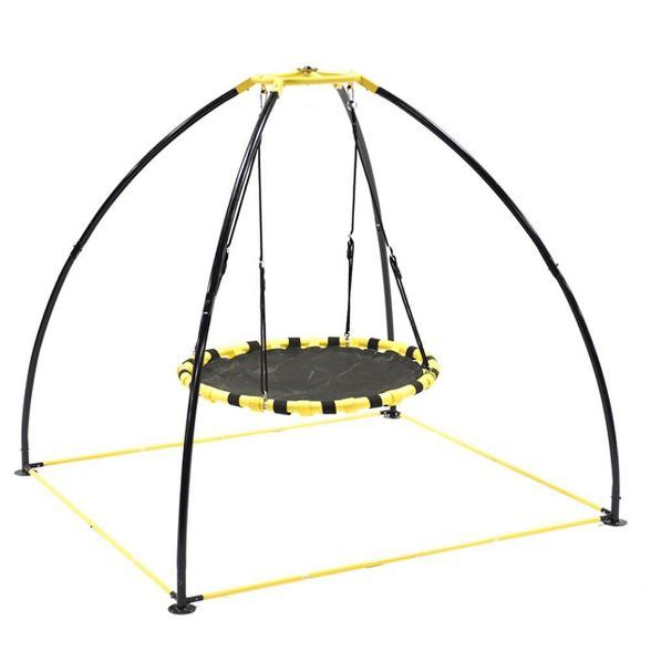 Jumpking JKBK-UFO Backyard 360 Degree Adjustable Height UFO Swing Set, Yellow | Target