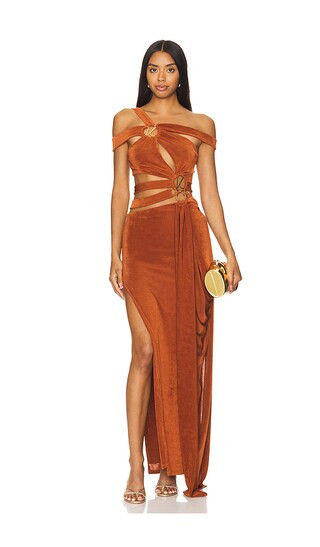 Slinky Maxi Dress in Terracotta Dress Cruise Outfits For Women Cruise Wear Cruise Dresses | Revolve Clothing (Global)