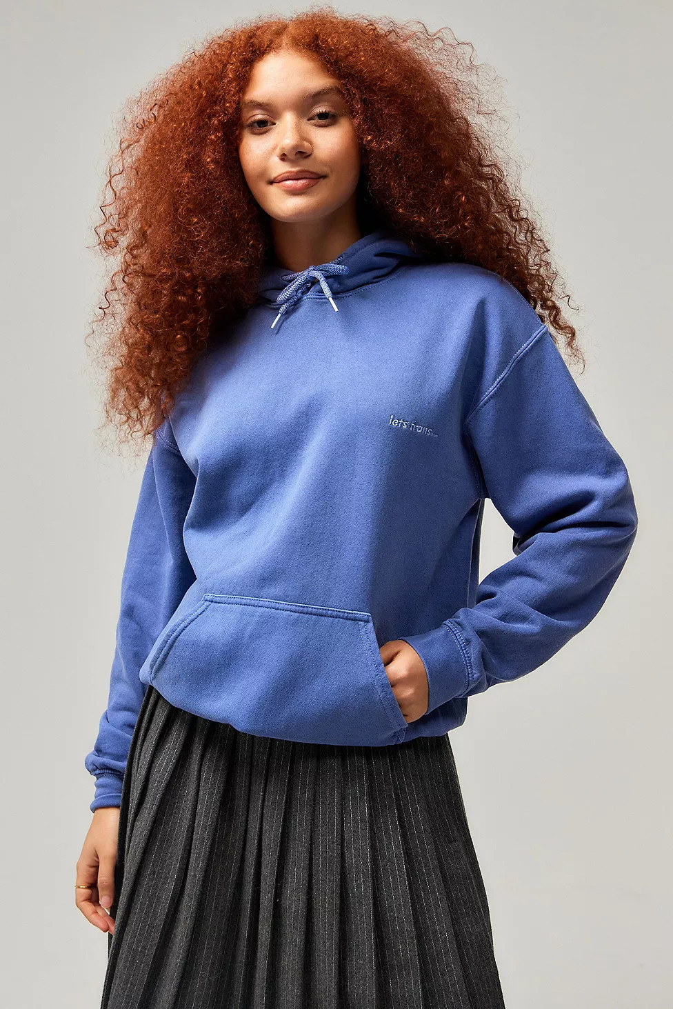 iets frans... Denim Blue Hoodie | Urban Outfitters UK
