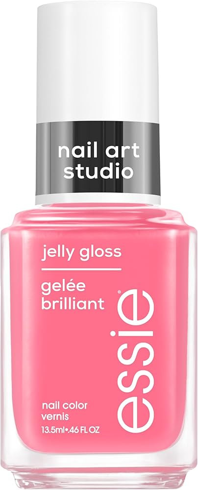 essie Nail Art Studio Jelly Polish, Riviera Rush, Sheer Pink Nail Polish, Vegan, Slushy Sun, 0.46... | Amazon (US)