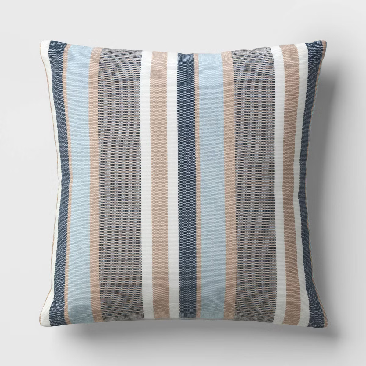 18"x18" Soft Striped Woven Square Outdoor Throw Pillow - Threshold™ | Target