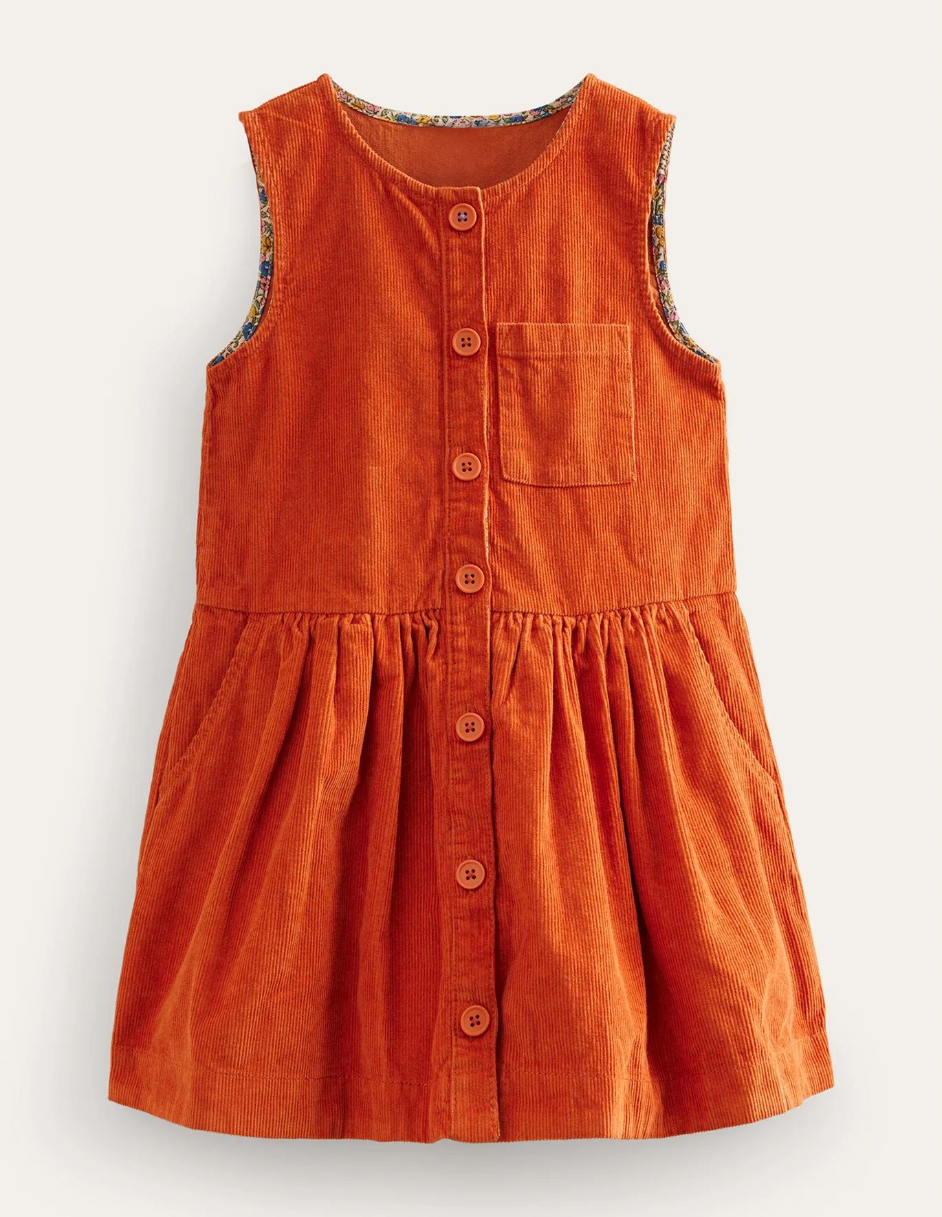 Button Pinafore Dress | Boden (US)