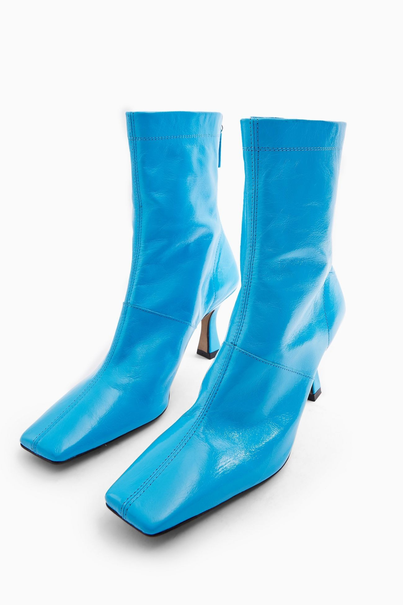 MAEVA Blue Flared Boots | Topshop UK