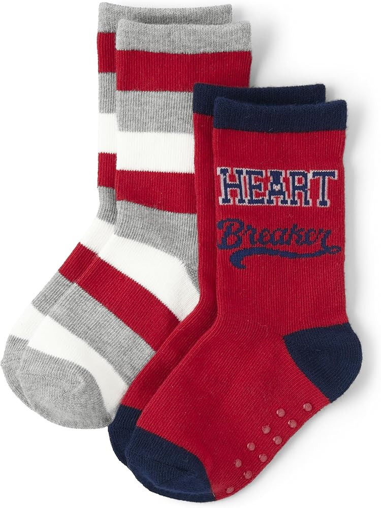 Gymboree Boys' and Toddler 2-Pack Crew Socks | Amazon (US)