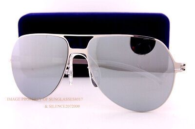 Brand New MYKITA Sunglasses BEPPO F10-Silver/Silver Flash For Men | eBay US