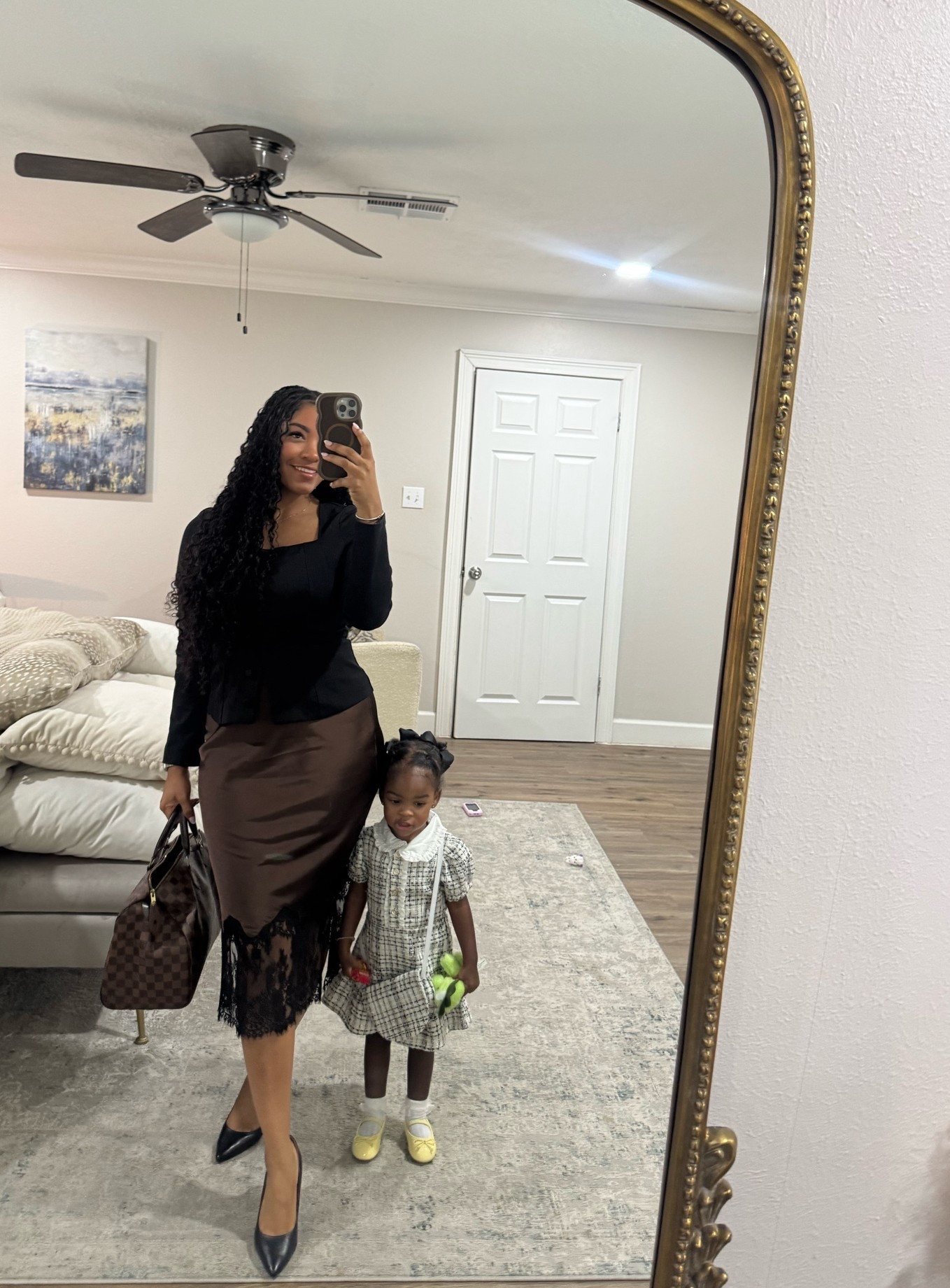 Brown and blacks are my fav combos when gearing up for fall. Love this silk skirt — wearing a medium 🤎🖤.

#LTKWorkwear #LTKootd