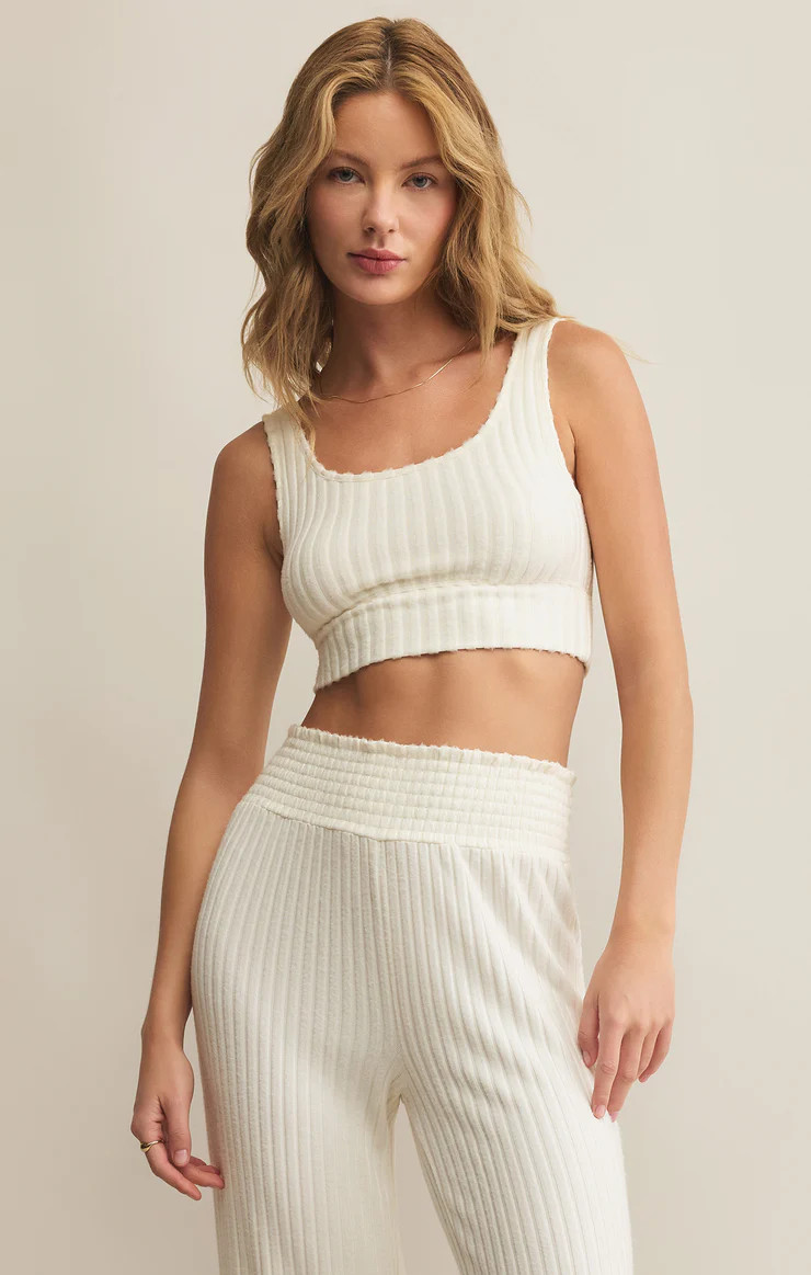 Zoe Silky Rib Tank Bra | Z Supply