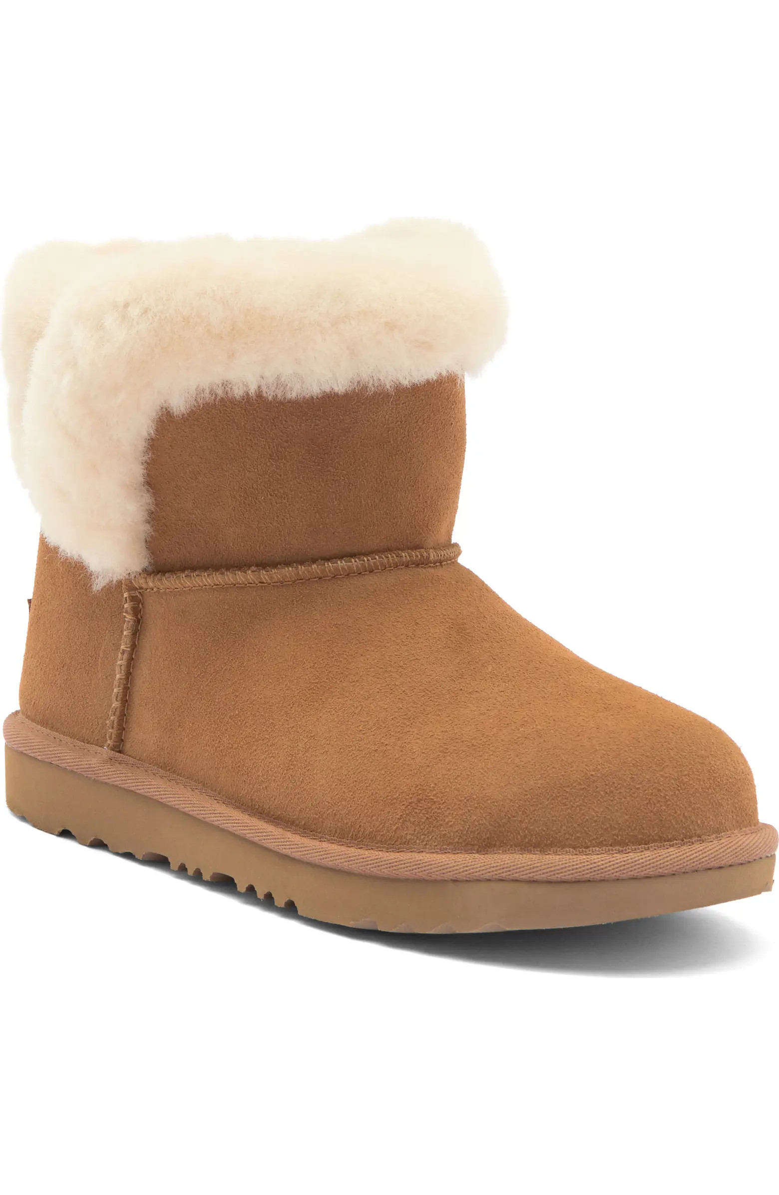 UGG® Kids' Saniya Genuine Shearling Collar Boot | Nordstromrack | Nordstrom Rack