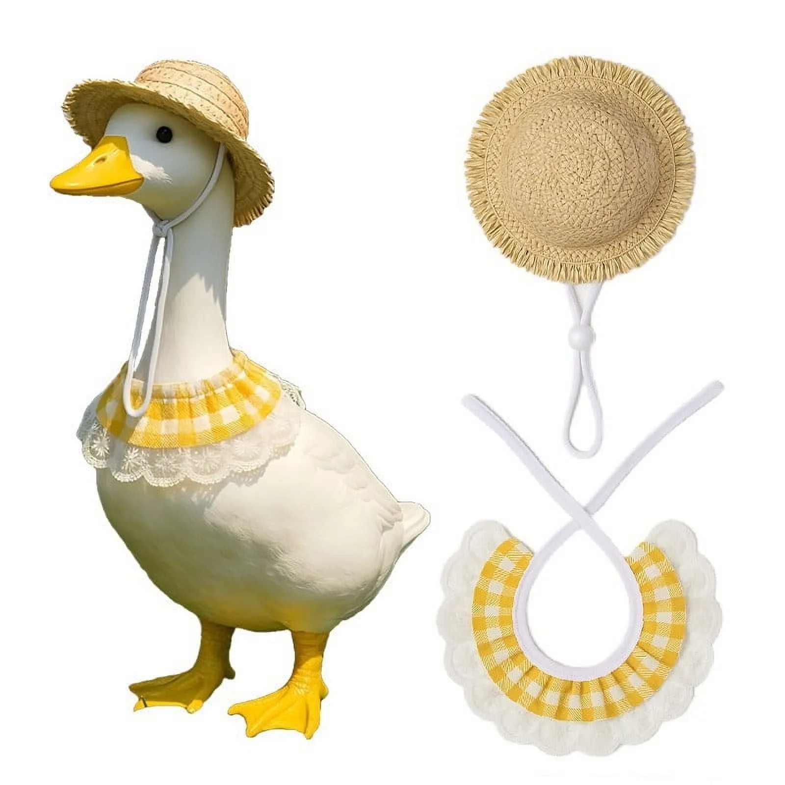 Antqov Goose Outfit Summer Luau Porch Goose Costume Clothes for Yard Patio Lawns Decoration | Walmart (US)