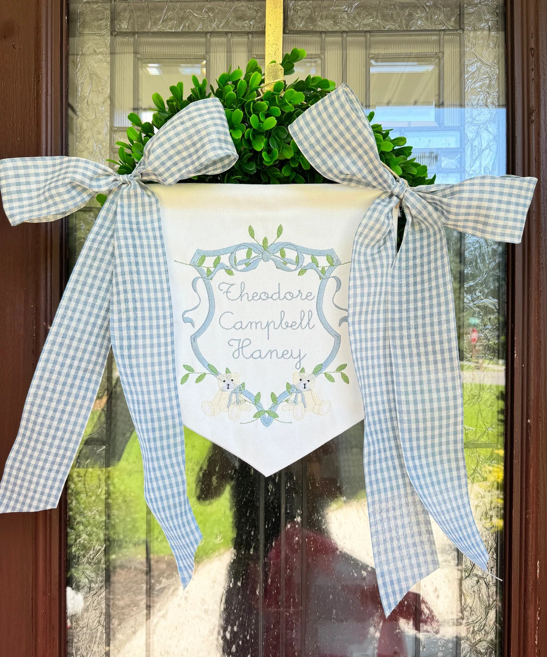 Custom Corners Welcome Baby Banner - Etsy | Etsy (US)