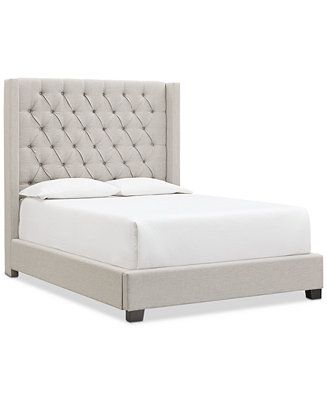 Furniture Monroe II Upholstered Queen Bed, Created for Macy's & Reviews - Furniture - Macy's | Macys (US)