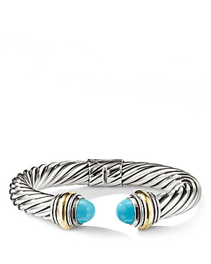 David Yurman Cable Classics Bracelet with Turquoise and 14K Gold, 10mm | Bloomingdale's (US)