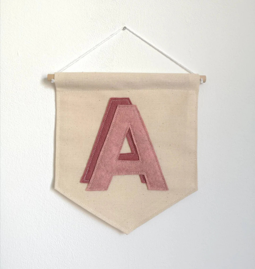 Initial Banner Personalised Initial A  Z Wall Hanging - Etsy | Etsy (US)