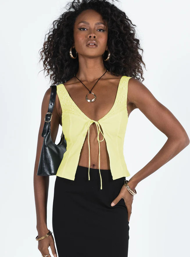 Little Lambs Top Lemon | Princess Polly US